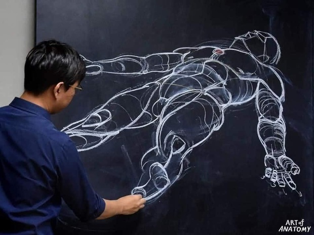 Thầy giáo vẽ tranh cơ thể người siêu chi tiết, nhưng học trò chỉ chăm chú nhìn vào chiếc quần bạn mẫu thầy mang đến - Ảnh 2. Thầy giáo vẽ tranh cơ thể người siêu chi tiết, nhưng học trò chỉ chăm chú nhìn vào chiếc quần bạn mẫu thầy mang đến - Ảnh 2.