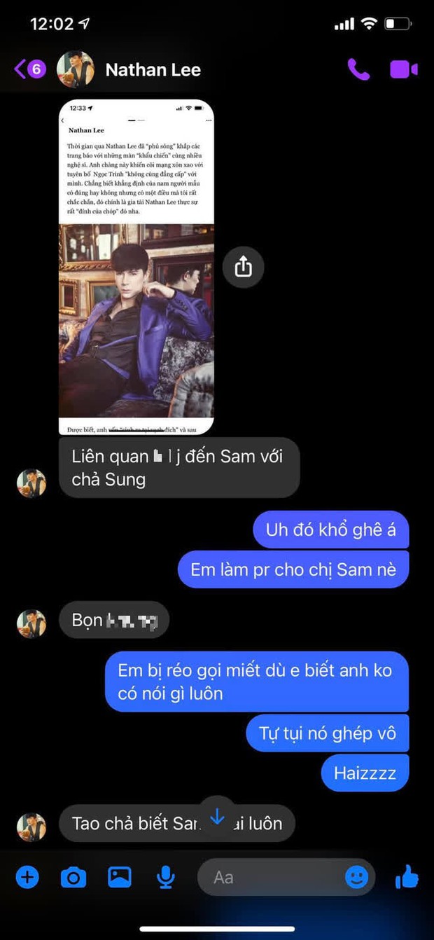 Sam chính thức lên tiếng làm rõ loạt ồn ào: Gọi thẳng tên Nathan Lee vào đối chứng, giải thích sao về quan hệ với ông trùm Điền Quân? - Ảnh 5. Sam chính thức lên tiếng làm rõ loạt ồn ào: Gọi thẳng tên Nathan Lee vào đối chứng, giải thích sao về quan hệ với ông trùm Điền Quân? - Ảnh 5.