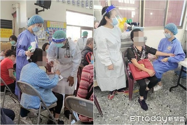 Ngồi chờ tiêm vaccine, hai người phụ nữ bị quạt trần rơi trúng đầu bị thương - Ảnh 1. Ngồi chờ tiêm vaccine, hai người phụ nữ bị quạt trần rơi trúng đầu bị thương - Ảnh 1.