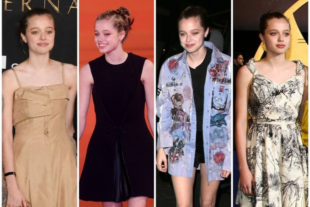 Shiloh Jolie-Pitt: Từ cô bé tomboy muốn chuyển giới bỗng quay ngoắt thành thiếu nữ điệu đà ở tuổi 15, đi sự kiện còn giật spotlight của mẹ - Ảnh 4. Shiloh Jolie-Pitt: Từ cô bé tomboy muốn chuyển giới bỗng quay ngoắt thành thiếu nữ điệu đà ở tuổi 15, đi sự kiện còn giật spotlight của mẹ - Ảnh 4.