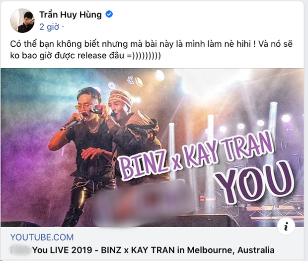 Phát hiện Binz - Kay Trần từng kết hợp trong 1 ca khúc 18+, netizen ngán ngẩm: Tưởng tục là cool? - Ảnh 6. Phát hiện Binz - Kay Trần từng kết hợp trong 1 ca khúc 18+, netizen ngán ngẩm: Tưởng tục là cool? - Ảnh 6.
