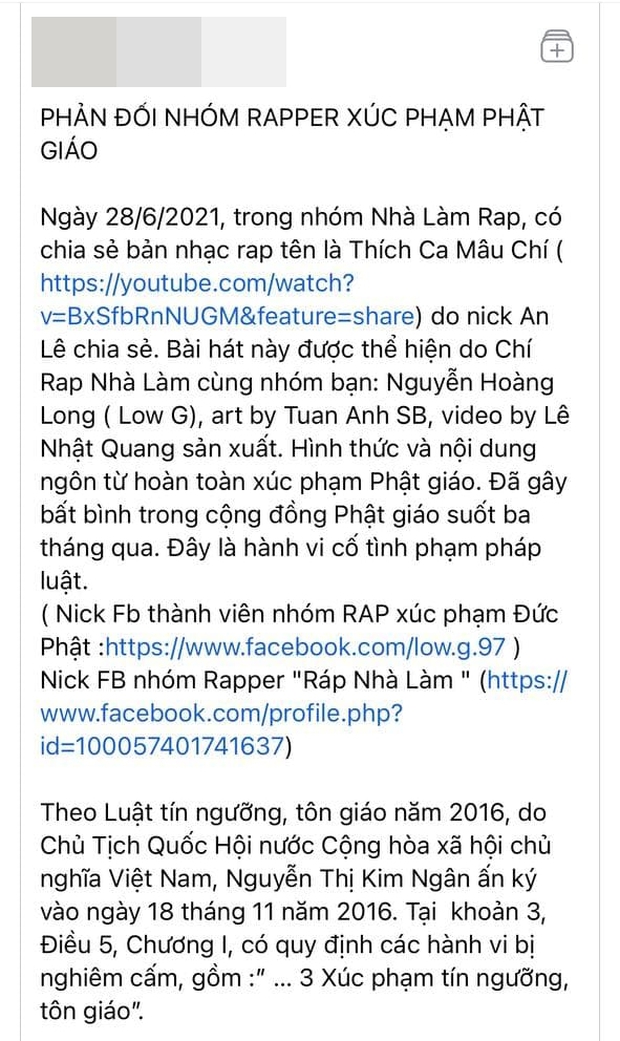 Đáng lên án: Bản rap của 1 nhóm rapper chứa ca từ và hình ảnh xúc phạm Phật giáo, các thành viên lập tức lên tiếng xin lỗi - Ảnh 3.