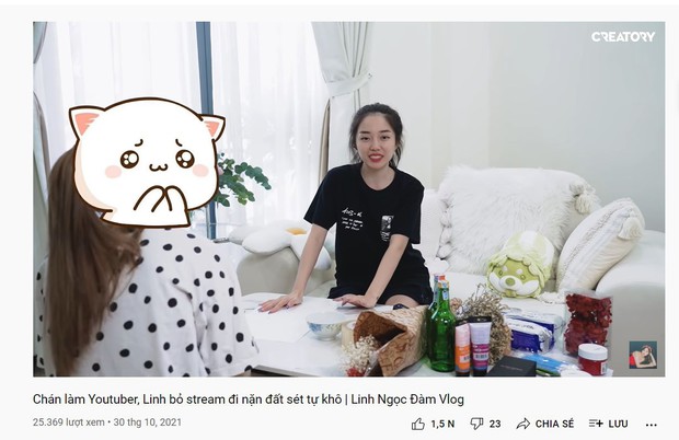 Linh Ngọc Đàm tỏ ý chán làm YouTube, trốn livestream để thực hiện sở thích mới - Ảnh 1.