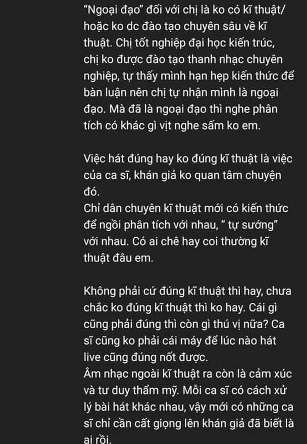 Khán giả chê trách: Đang đặt ngang hàng với Chi Pu, Nguyên Hà thẳng thắn: Không phải cứ đúng kĩ thuật là hay, không đúng thì không hay - Ảnh 3. Khán giả chê trách: Đang đặt ngang hàng với Chi Pu, Nguyên Hà thẳng thắn: Không phải cứ đúng kĩ thuật là hay, không đúng thì không hay - Ảnh 3.