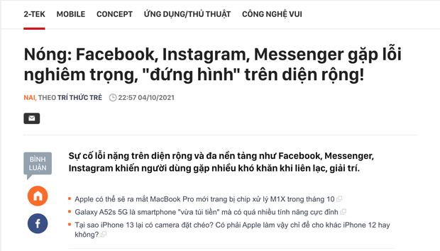Tôi làm gì trong gần 1 tiếng đồng hồ mà cả Facebook, Instagram, Messenger đều bị sập? - Ảnh 7. Tôi làm gì trong gần 1 tiếng đồng hồ mà cả Facebook, Instagram, Messenger đều bị sập? - Ảnh 7.