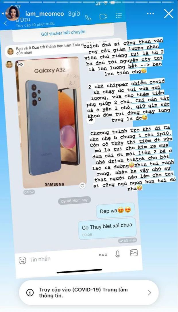 Chơi lớn như Meo Meo: Mùa dịch lên lương cho toàn bộ người làm, chi chục triệu để giữ chân hai bà vú trong nhà - Ảnh 2. Chơi lớn như Meo Meo: Mùa dịch lên lương cho toàn bộ người làm, chi chục triệu để giữ chân hai bà vú trong nhà - Ảnh 2.