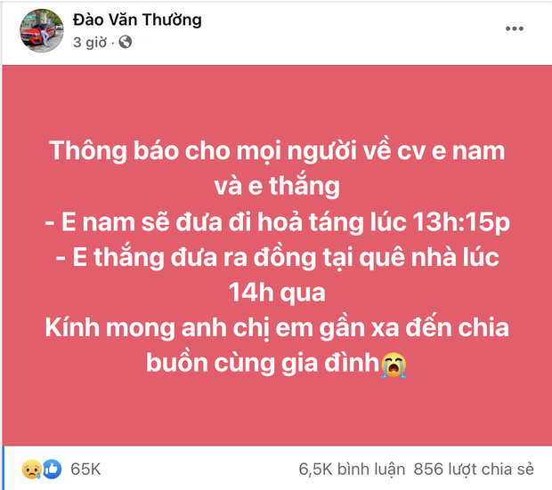 Người thân của Nam Ok thông báo về lễ hoả táng của nam YouTuber, đau xót mong tiễn bạn lần cuối - Ảnh 2.