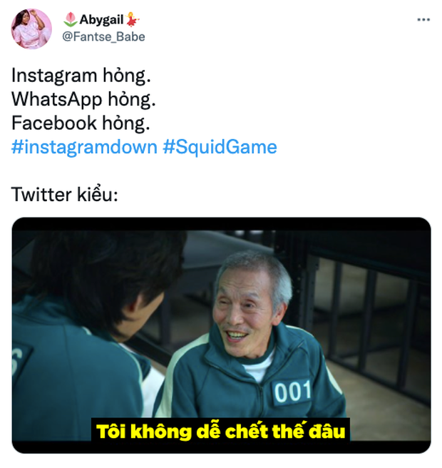 Facebook sập, Netflix biến Squid Game thành loạt meme ám ảnh nhất ngày: Nhiều hãng lớn, netizen đổ xô vào cà khịa căng đét! - Ảnh 6.