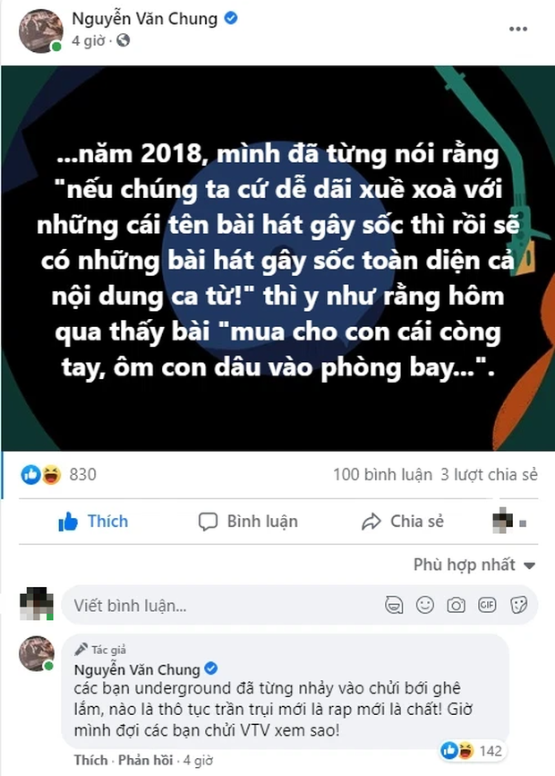 NS Nguyễn Văn Chung chỉ trích bản rap dung tục về bố chồng - nàng dâu, netizen cũng phẫn nộ: Càng ngày càng trụy lạc! - Ảnh 1.