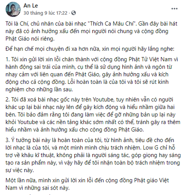 Nhóm rapper xúc phạm Phật giáo đã đến chùa sám hối và xin tham gia khóa tu mùa hè, Giáo hội Phật giáo Việt Nam cũng lên tiếng - Ảnh 2.