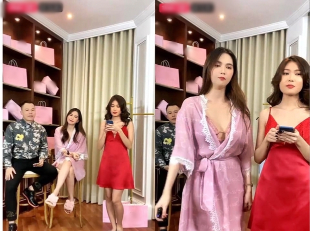 Ngọc Trinh bị chê kém sang trong livestream bán đồ ngủ, so với ảnh Vũ Khắc Tiệp tự đăng có vớt vát được chút nào? - Ảnh 1. Ngọc Trinh bị chê kém sang trong livestream bán đồ ngủ, so với ảnh Vũ Khắc Tiệp tự đăng có vớt vát được chút nào? - Ảnh 1.