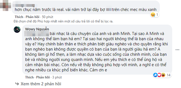Bị antifan chê đu fame, nịnh hót đại gia Minh Nhựa, Wowy lập tức đáp trả: Bạn nghèo không được quyền có bạn là người giàu hả em? - Ảnh 4. Bị antifan chê đu fame, nịnh hót đại gia Minh Nhựa, Wowy lập tức đáp trả: Bạn nghèo không được quyền có bạn là người giàu hả em? - Ảnh 4.
