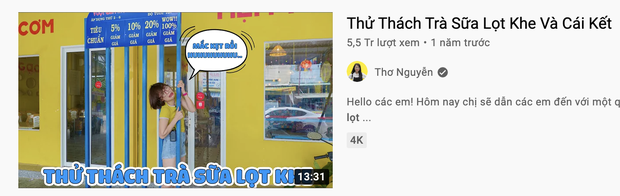 Người xem ái ngại vì chị Thơ Nguyễn đặt tiêu đề video nhạy cảm đi uống trà sữa... lọt khe, tuyên bố cần dán nhãn 18+! - Ảnh 2. Người xem ái ngại vì chị Thơ Nguyễn đặt tiêu đề video nhạy cảm đi uống trà sữa... lọt khe, tuyên bố cần dán nhãn 18+! - Ảnh 2.