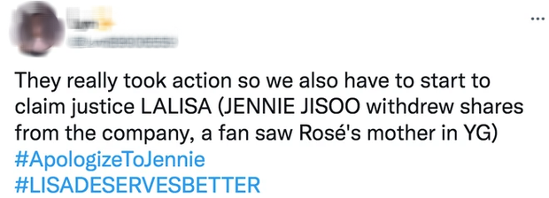 BLACKPINK dạo này lắm biến thế: Lisa bị bay màu trên YouTube, YG tụt cổ phiếu do chính Jisoo và Jennie rút? - Ảnh 13. BLACKPINK dạo này lắm biến thế: Lisa bị bay màu trên YouTube, YG tụt cổ phiếu do chính Jisoo và Jennie rút? - Ảnh 13.