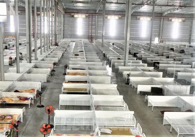 Bệnh viện dã chiến lớn nhất nước ở Bình Dương đã trống giường - Ảnh 1. Bệnh viện dã chiến lớn nhất nước ở Bình Dương đã trống giường - Ảnh 1.