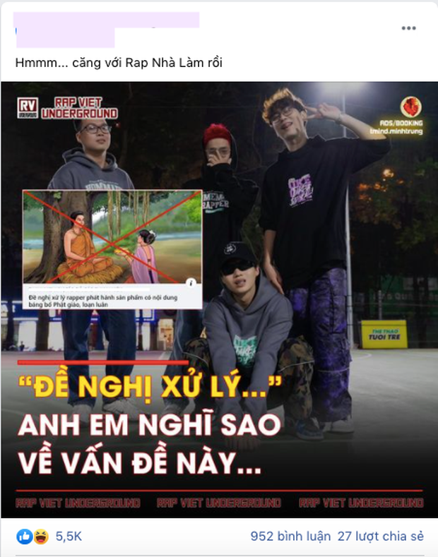 Cục Nghệ thuật biểu diễn đề nghị xử phạt mạnh tay các rapper viết nhạc dung tục, cộng đồng rap fan phản ứng thế nào? - Ảnh 3. Cục Nghệ thuật biểu diễn đề nghị xử phạt mạnh tay các rapper viết nhạc dung tục, cộng đồng rap fan phản ứng thế nào? - Ảnh 3.