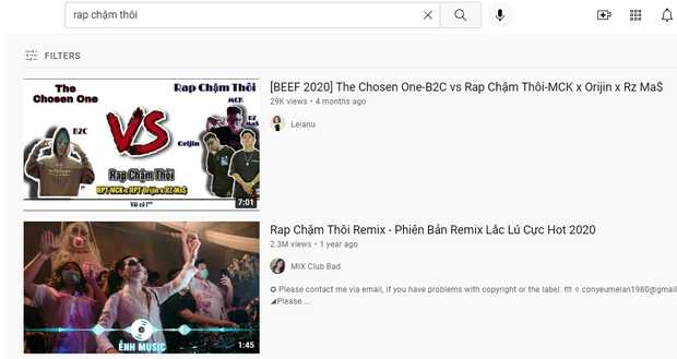 Biến mới: Bản rap của Rhymastic, Wowy đã biến mất trên YouTube sau loạt tranh cãi; sản phẩm của MCK không liên quan cũng bay màu - Ảnh 8. Biến mới: Bản rap của Rhymastic, Wowy đã biến mất trên YouTube sau loạt tranh cãi; sản phẩm của MCK không liên quan cũng bay màu - Ảnh 8.