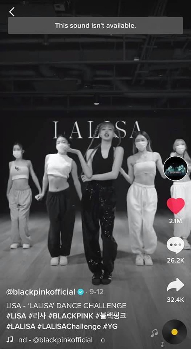 Năm xui tháng hạn của Lisa: LALISA và MONEY biến mất trên TikTok, 1,4 triệu video bắt trend cũng bay màu? - Ảnh 1.