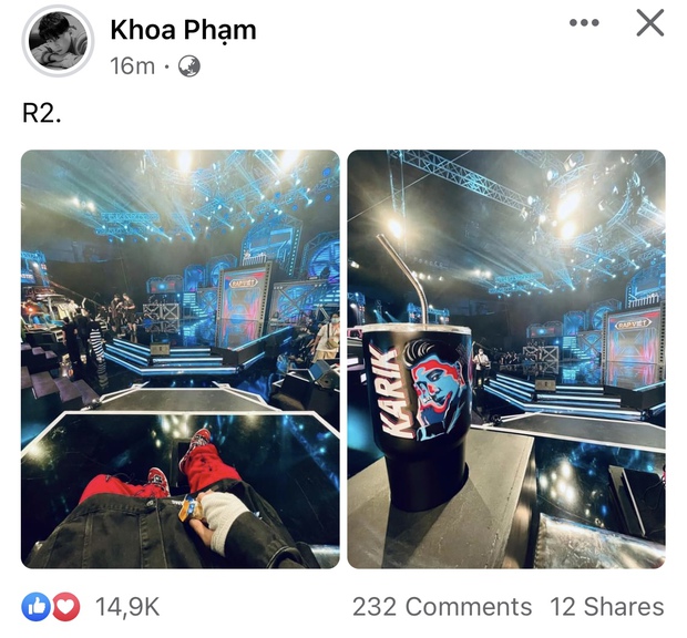 Karik đang ghi hình vòng 2 Rap Việt, lộ tình trạng bàn tay sau bức ảnh trầy xước dính máu - Ảnh 1.