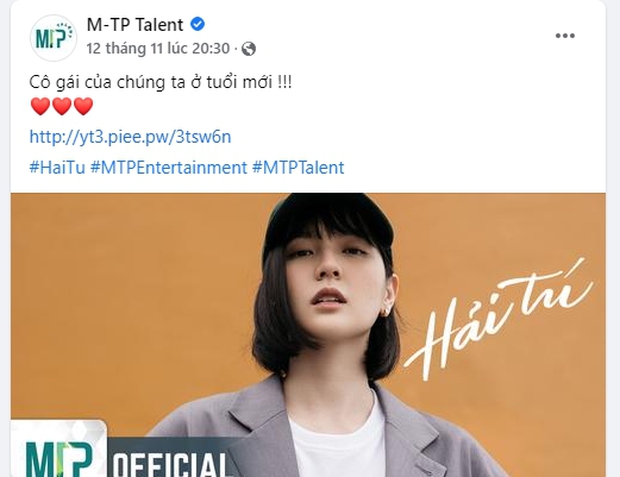 Hải Tú vướng tin đồn trà xanh khủng bố cỡ đó, vậy mà suốt gần 1 năm qua M-TP Entertainment đã làm gì? - Ảnh 4. Hải Tú vướng tin đồn trà xanh khủng bố cỡ đó, vậy mà suốt gần 1 năm qua M-TP Entertainment đã làm gì? - Ảnh 4.