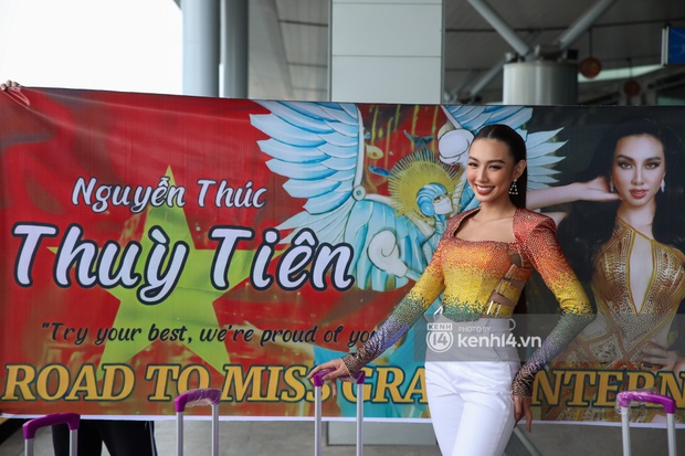 Thuỳ Tiên nổi bần bật chính thức lên đường tham dự Miss Grand 2021: Tiểu Vy đến tiếp sức, số lượng vali gây bất ngờ! - Ảnh 8.