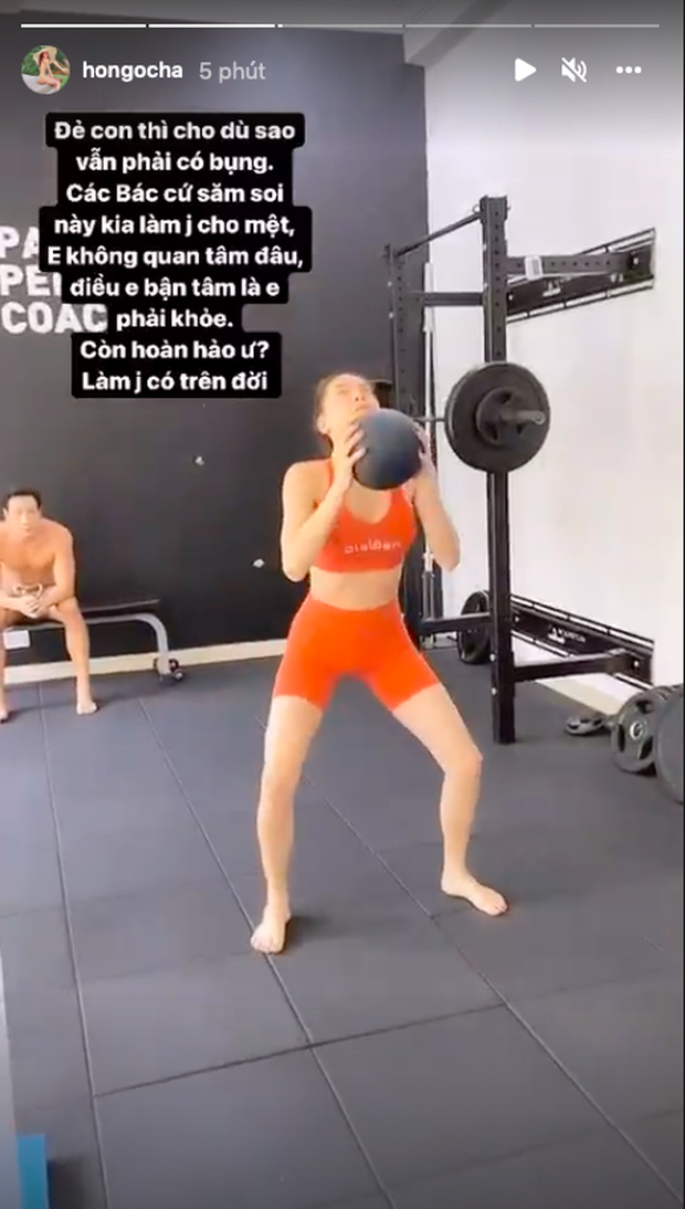 Hà Hồ mặc đồ tập khoe cận body trước gương, vòng 2 thực tế ra sao hậu nghi vấn mang thai lần 3? - Ảnh 3. Hà Hồ mặc đồ tập khoe cận body trước gương, vòng 2 thực tế ra sao hậu nghi vấn mang thai lần 3? - Ảnh 3.