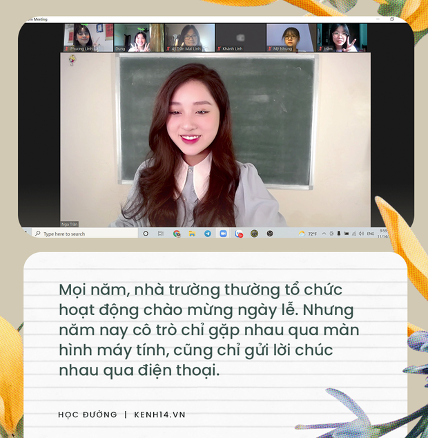 Giáo viên kể chuyện 20/11 năm nay: Hát chúc nhau online, không hoa, không quà, không gặp mặt - Ảnh 4. Giáo viên kể chuyện 20/11 năm nay: Hát chúc nhau online, không hoa, không quà, không gặp mặt - Ảnh 4.
