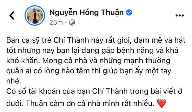 Lệ Quyên, Hòa Minzy cùng dàn nghệ sĩ Việt xót xa, kêu gọi giúp đỡ nam ca sĩ trẻ mắc viêm gan B suy dinh dưỡng nặng - Ảnh 17.