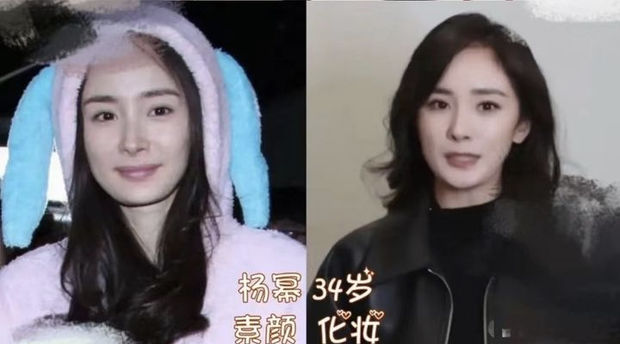 Ngã ngửa nhan sắc dàn mỹ nhân Cbiz sau khi tẩy trang: Triệu Lệ Dĩnh - Dương Mịch tuột dốc, sốc nhất là Nhiệt Ba và Angela Baby - Ảnh 3. Ngã ngửa nhan sắc dàn mỹ nhân Cbiz sau khi tẩy trang: Triệu Lệ Dĩnh - Dương Mịch tuột dốc, sốc nhất là Nhiệt Ba và Angela Baby - Ảnh 3.
