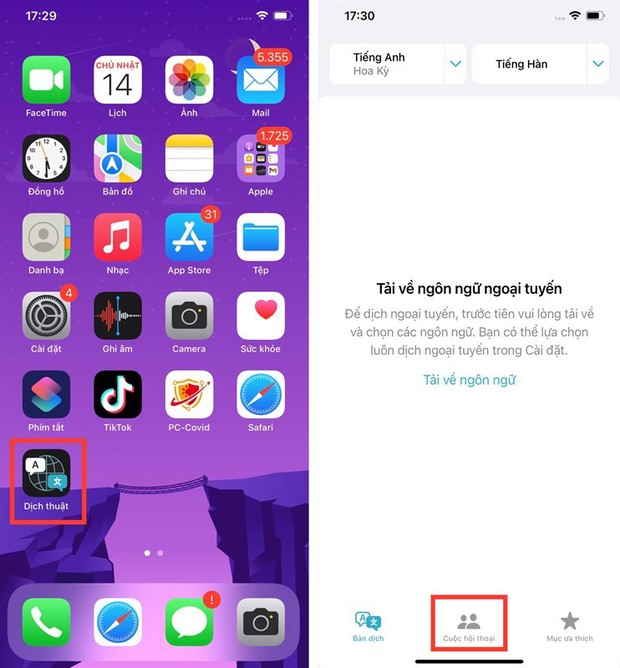 Hướng dẫn dịch tự động cuộc trò chuyện trên iOS 15 - Ảnh 1. Hướng dẫn dịch tự động cuộc trò chuyện trên iOS 15 - Ảnh 1.