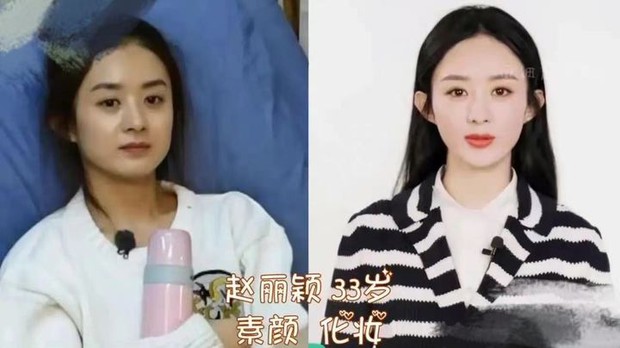 Ngã ngửa nhan sắc dàn mỹ nhân Cbiz sau khi tẩy trang: Triệu Lệ Dĩnh - Dương Mịch tuột dốc, sốc nhất là Nhiệt Ba và Angela Baby - Ảnh 2. Ngã ngửa nhan sắc dàn mỹ nhân Cbiz sau khi tẩy trang: Triệu Lệ Dĩnh - Dương Mịch tuột dốc, sốc nhất là Nhiệt Ba và Angela Baby - Ảnh 2.