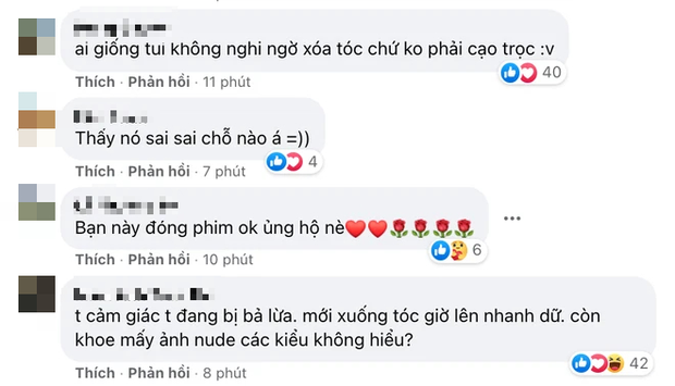 Nữ diễn viên Vbiz cạo đầu đi tu nghi là sản phẩm của photoshop, hành động phản cảm khiến netizen thổi bùng tranh cãi? - Ảnh 6. Nữ diễn viên Vbiz cạo đầu đi tu nghi là sản phẩm của photoshop, hành động phản cảm khiến netizen thổi bùng tranh cãi? - Ảnh 6.