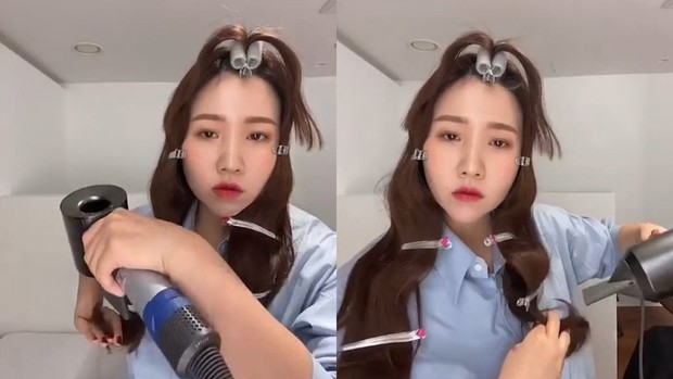 Đây là cách gái Hàn làm tóc xoăn mà không cần máy 3 trục, học theo để giao diện xinh xắn mùa lạnh bạn ơi - Ảnh 6. Đây là cách gái Hàn làm tóc xoăn mà không cần máy 3 trục, học theo để giao diện xinh xắn mùa lạnh bạn ơi - Ảnh 6.