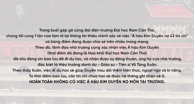 Á hậu Kim Duyên về thăm trường cũ, làm rõ chuyện nợ 43 tín chỉ trước khi lên đường thi Miss Universe - Ảnh 4. Á hậu Kim Duyên về thăm trường cũ, làm rõ chuyện nợ 43 tín chỉ trước khi lên đường thi Miss Universe - Ảnh 4.