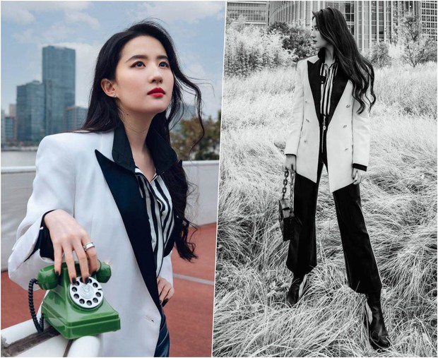Tự xẻo chân vì chọn sai dáng áo, Lưu Diệc Phi có ngay cách sửa sai trong 1 giây đáng để học hỏi - Ảnh 4. Tự xẻo chân vì chọn sai dáng áo, Lưu Diệc Phi có ngay cách sửa sai trong 1 giây đáng để học hỏi - Ảnh 4.