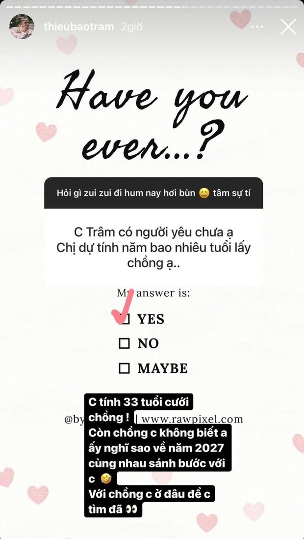 Netizen rộn ràng tin đồn Sơn Tùng kết hôn ở tuổi 28, Thiều Bảo Trâm từng nói gì về điều này? - Ảnh 2. Netizen rộn ràng tin đồn Sơn Tùng kết hôn ở tuổi 28, Thiều Bảo Trâm từng nói gì về điều này? - Ảnh 2.
