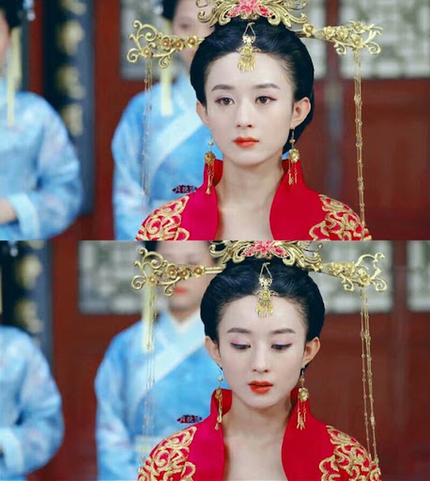 Màn giả trai đáng xấu hổ của Triệu Lệ Dĩnh: Trang điểm lòe loẹt như ăn cưới, gắn 1 thứ giả trân mà làm như thuyết phục lắm! - Ảnh 9. Màn giả trai đáng xấu hổ của Triệu Lệ Dĩnh: Trang điểm lòe loẹt như ăn cưới, gắn 1 thứ giả trân mà làm như thuyết phục lắm! - Ảnh 9.