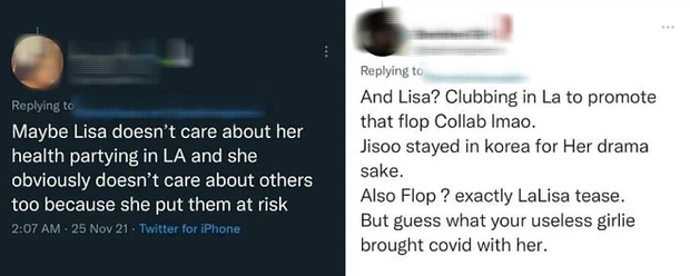 Fan Jisoo nổi cơn thịnh nộ với Lisa hậu dương tính COVID-19: Chỉ biết đi club bung xoã rồi làm ảnh hưởng đến người khác? - Ảnh 3.