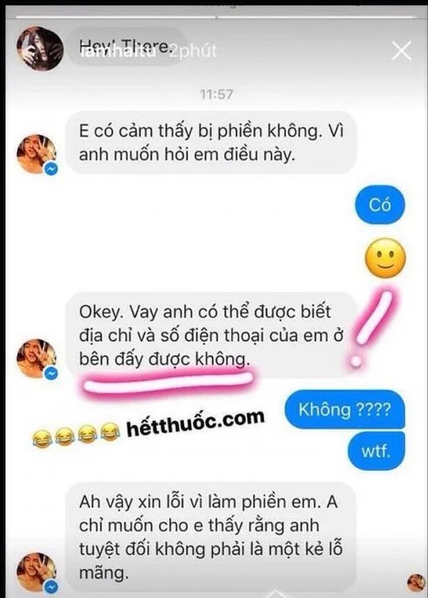 Netizen lan truyền loạt tin nhắn đeo bám của một sao nam Vbiz với Hải Tú, phản ứng của nàng thơ Sơn Tùng gây sốc! - Ảnh 4. Netizen lan truyền loạt tin nhắn đeo bám của một sao nam Vbiz với Hải Tú, phản ứng của nàng thơ Sơn Tùng gây sốc! - Ảnh 4.