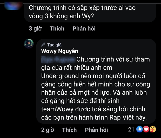 Wowy nói gì khi bị netizen hỏi thăm tin đồn Rap Việt dàn xếp kết quả? - Ảnh 3.