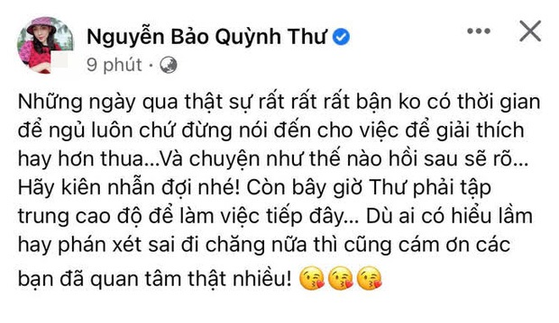 Sau khi Quỳnh Thư lên tiếng về ồn ào là người thứ ba, Diệp Lâm Anh có động thái gì? - Ảnh 4.