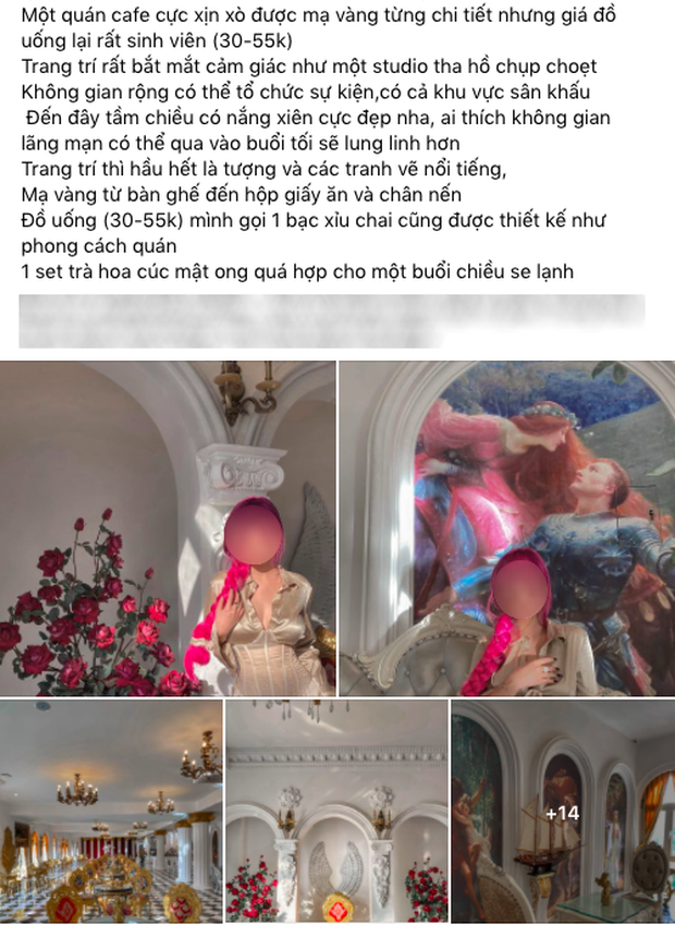 Quán cà phê mạ vàng ở Hà Nội khiến dân tình tranh cãi nảy lửa: Người khen sang trọng, kẻ lại chê sến súa, không biết đẹp chỗ nào - Ảnh 1. Quán cà phê mạ vàng ở Hà Nội khiến dân tình tranh cãi nảy lửa: Người khen sang trọng, kẻ lại chê sến súa, không biết đẹp chỗ nào - Ảnh 1.