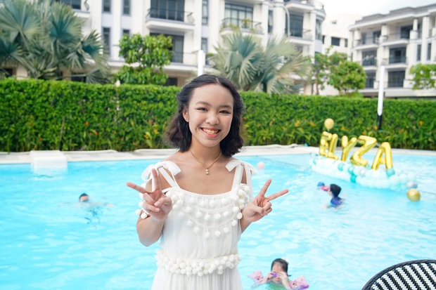 Sinh nhật 12 tuổi của ái nữ nhà Việt Hương: Tổ chức ở hồ bơi chanh sả, chiều cao và nhan sắc thiên kim chiếm spotlight! - Ảnh 5.