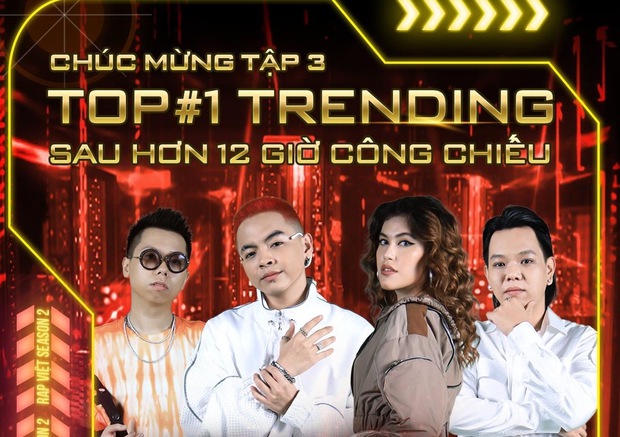 Tập 4 Rap Việt vẫn ì ạch, chưa lọt nổi top trending YouTube, hậu quả của ồn ào đạo nhái? - Ảnh 5. Tập 4 Rap Việt vẫn ì ạch, chưa lọt nổi top trending YouTube, hậu quả của ồn ào đạo nhái? - Ảnh 5.