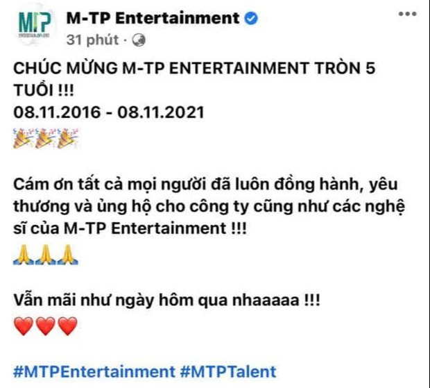 Hé lộ tình trạng của Hải Tú tại M-TP Entertainment trong poster mới nhất, tin đồn rời công ty Sơn Tùng có chính xác? - Ảnh 1.
