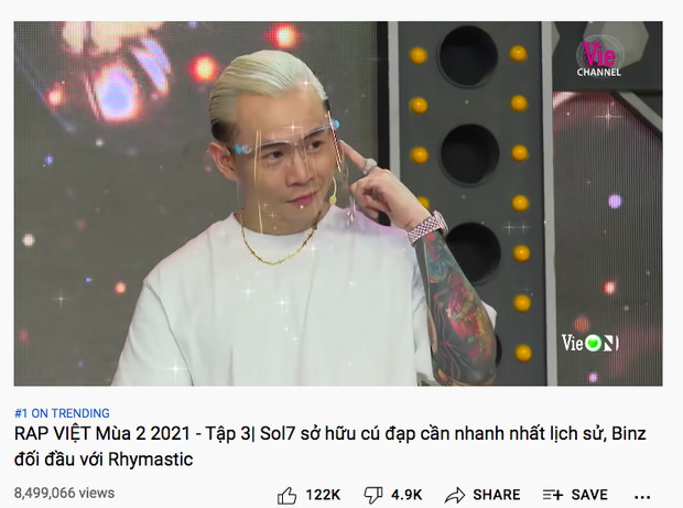 Tập 4 Rap Việt vẫn ì ạch, chưa lọt nổi top trending YouTube, hậu quả của ồn ào đạo nhái? - Ảnh 3. Tập 4 Rap Việt vẫn ì ạch, chưa lọt nổi top trending YouTube, hậu quả của ồn ào đạo nhái? - Ảnh 3.