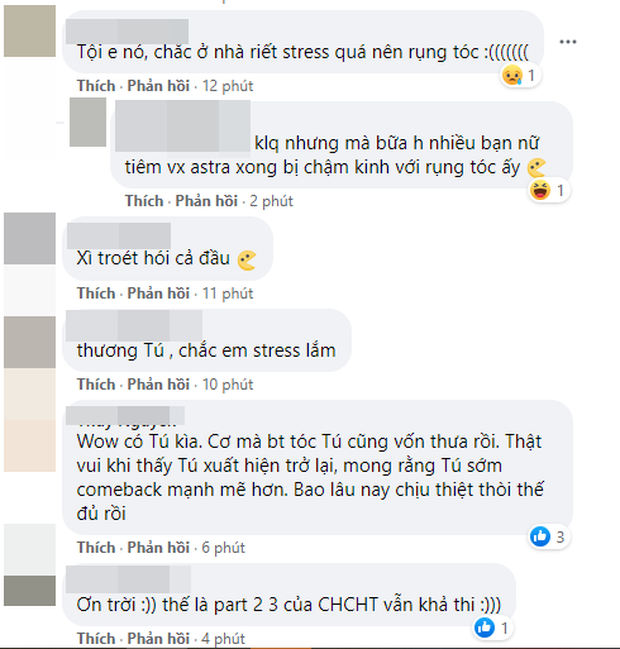Netizen chỉ chăm chăm chú ý vào bộ tóc mái lưa thưa của Hải Tú, bình luận: Chắc thời gian qua áp lực dữ lắm, stress hói hết cả đầu - Ảnh 4.