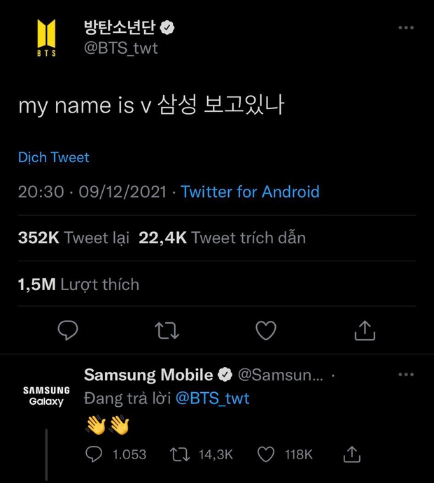 V (BTS) được netizen khen ngợi là đại sứ Samsung có tâm, up ảnh nhắn nhủ gì mà hãng phải đáp vội? - Ảnh 5.