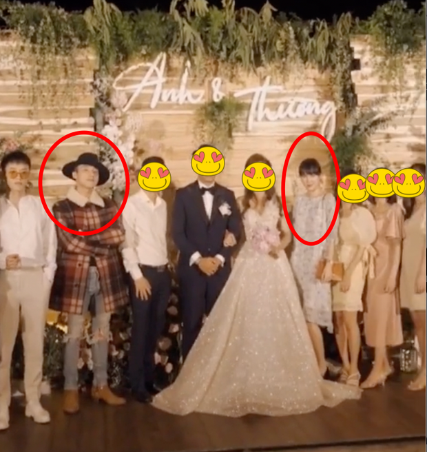Chưa từng lộ: Sơn Tùng - Hải Tú cùng xuất hiện trong 1 đám cưới, chiếc váy suông che bụng của nàng thơ khiến netizen dồn sự chú ý - Ảnh 1.
