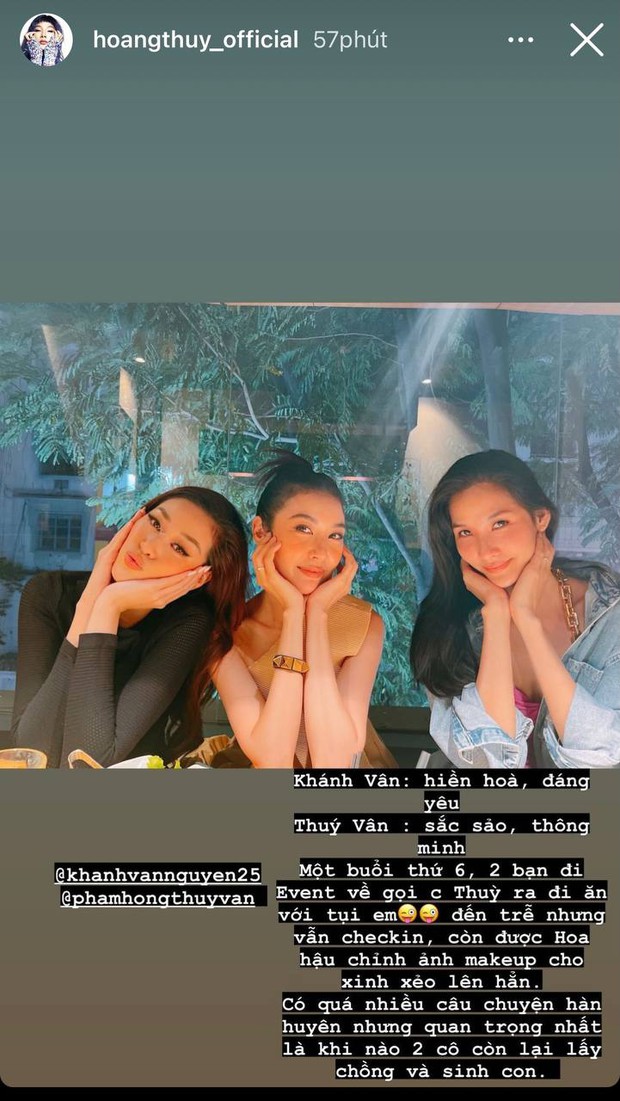 Hoàng Thuỳ thẳng thắn nhận xét Khánh Vân hậu drama trưởng FC “chơi xấu” dàn mỹ nhân, còn Thuý Vân thì sao? - Ảnh 2. Hoàng Thuỳ thẳng thắn nhận xét Khánh Vân hậu drama trưởng FC “chơi xấu” dàn mỹ nhân, còn Thuý Vân thì sao? - Ảnh 2.